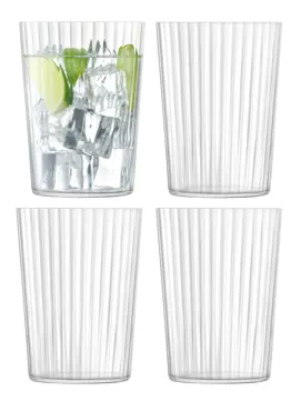 4er Set Gio Line Trinkbecher gross 560ml klar