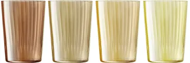 4er Set Gems Longdrinkglas 560ml bernstein assort.