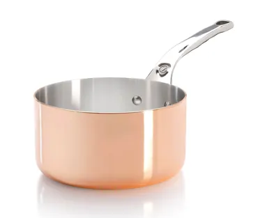 PRIMA MATERA Stielkasserolle KupferEdelstahl D:14cm Induk.