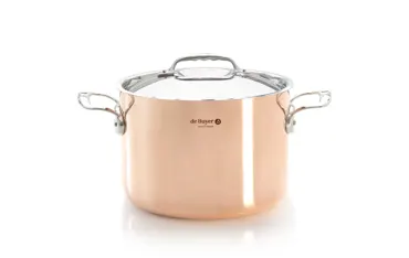 PRIMA MATERA Kocht. hoch Kupfer/Edelst.D:24cm Deckel Induk.