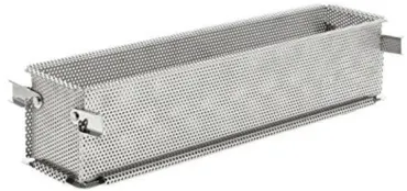 Pastetenform gelocht mit Scharnieren 35x7cm H:7.5cm