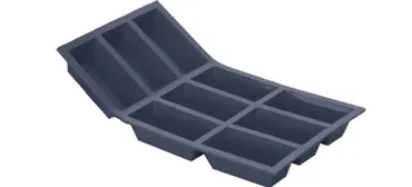 Moul Flex Backform 17.5x30cm für 9 Cakes