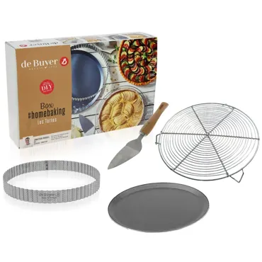 4er Set Homebacking für Tartes D28cm und D24cm