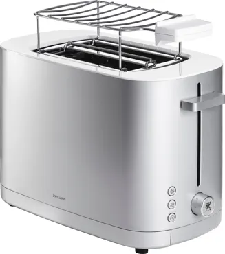 Enfinigy Toaster mit Brötchenaufsatz silber