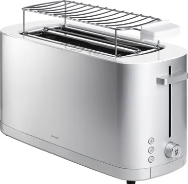 Enfinigy Toaster 2/4 mit Brötchenaufsatz silber