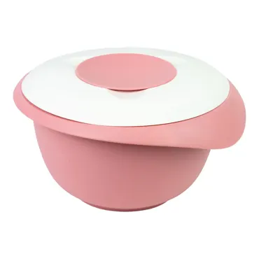 Rührschüssel mit Spritzschutz 3.5l rosa